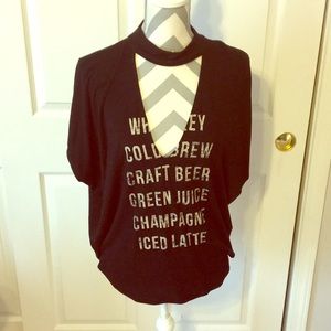 NWOT Express Cut-out Tee